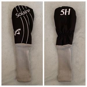 Callaway golf Womens Solaire 5 Hybrid Rescue Head Cover - White & Black